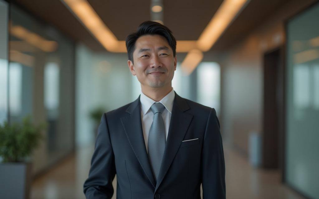 옷을 멋지게 입은 비즈니스맨